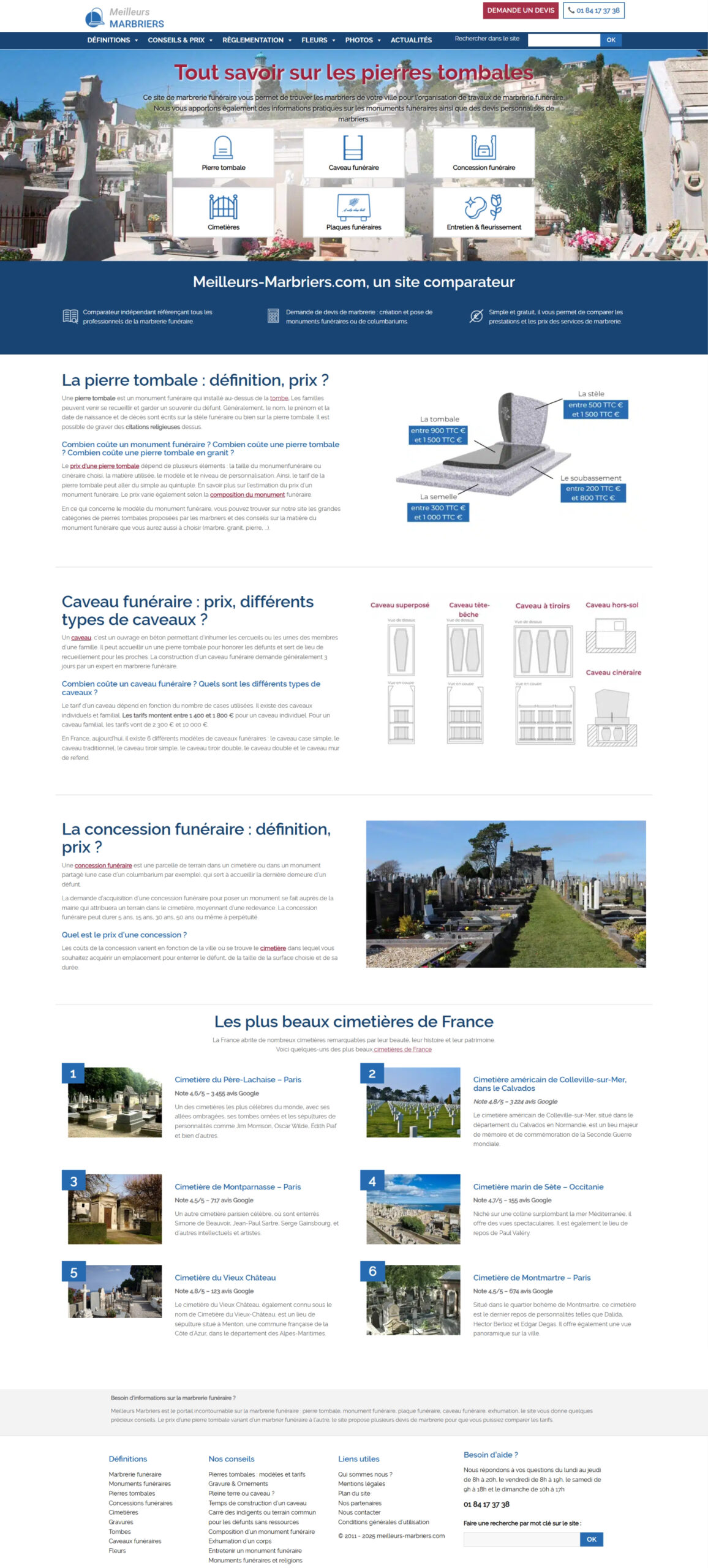 meilleurs marbriers hp